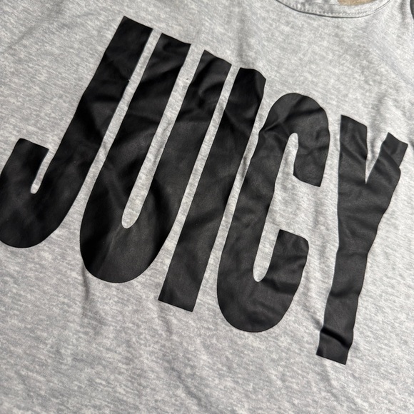 3/$25 Juicy Couture Womens Gray Tank Top small s front Logo sleeveless light aD - Picture 2 of 4